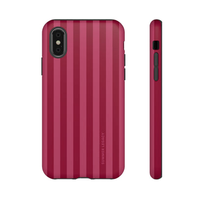 Berry Stripe iPhone Case