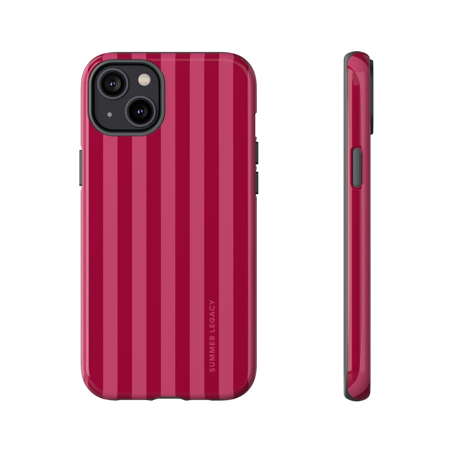Berry Stripe iPhone Case
