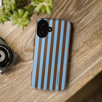 Mocha Stripe iPhone Case