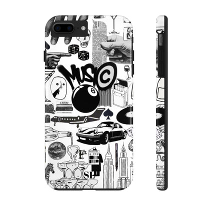 Black and White Collage iPhone Case