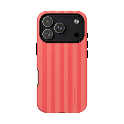 Coral Stripe MagSafe Case