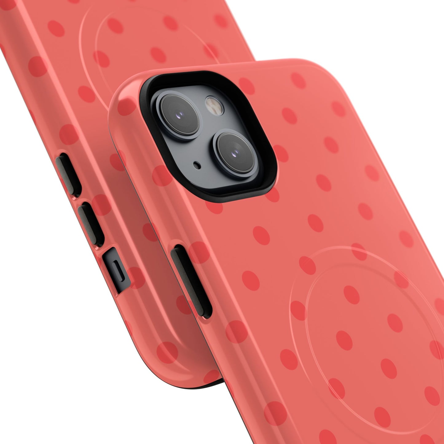 Coral Polka Dot MagSafe Case