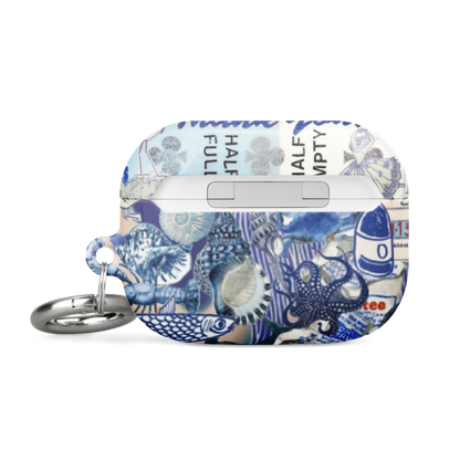 Blue Collage AirPod Case