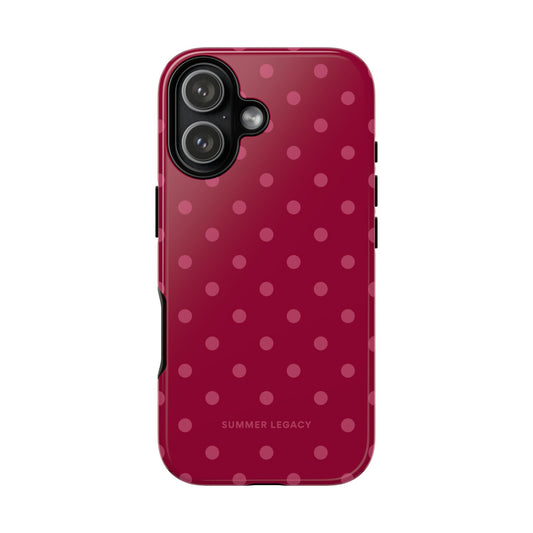 Berry Polka Dot iPhone Case