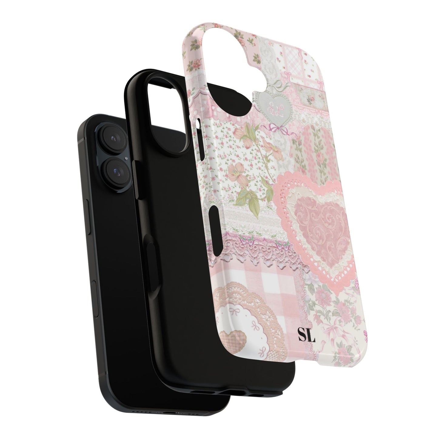 Blushing Floral Patchwork iPhone Case
