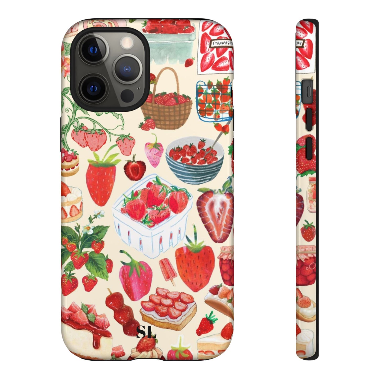 Strawberry Collage iPhone Case