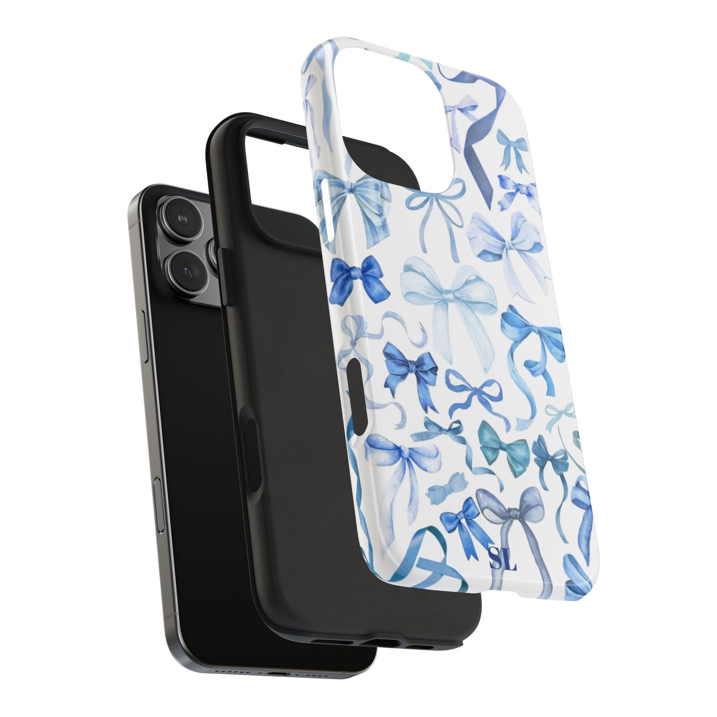 Blue Bows iPhone Case