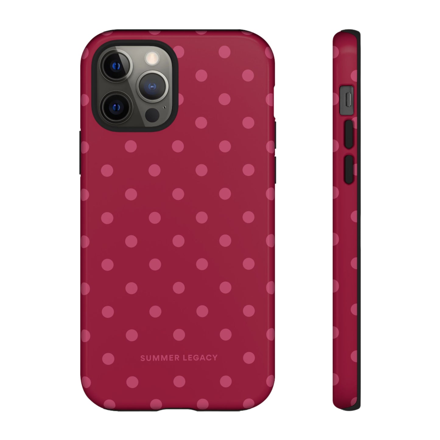 Berry Polka Dot iPhone Case
