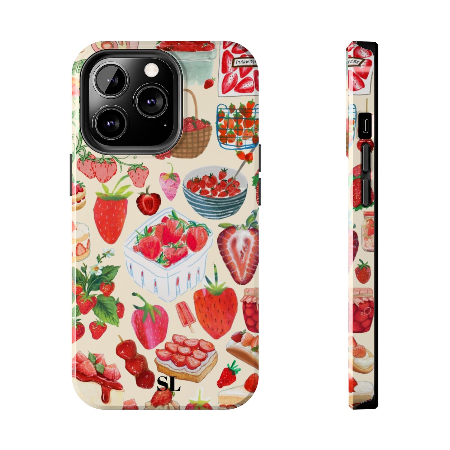 Strawberry Collage iPhone Case