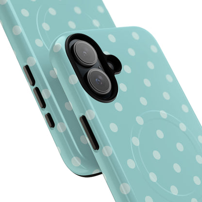 Teal Polka Dot MagSafe Case