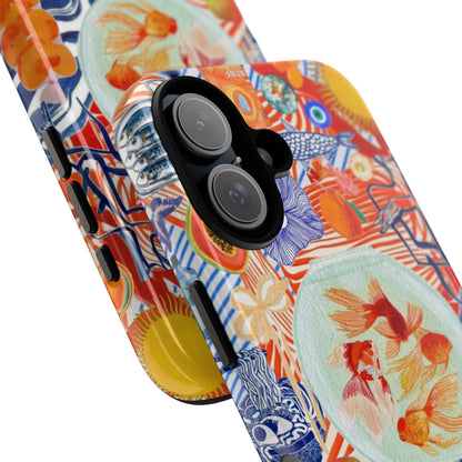 Navy Goldfish Bowl iPhone Case