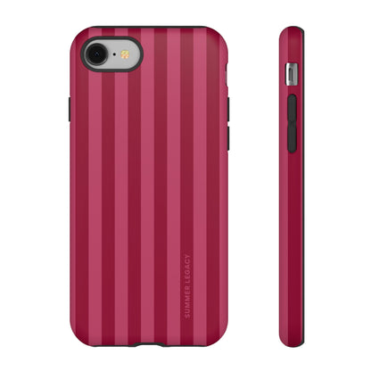 Berry Stripe iPhone Case
