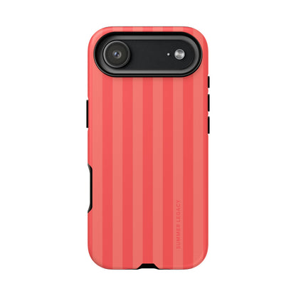 Coral Stripe iPhone Case