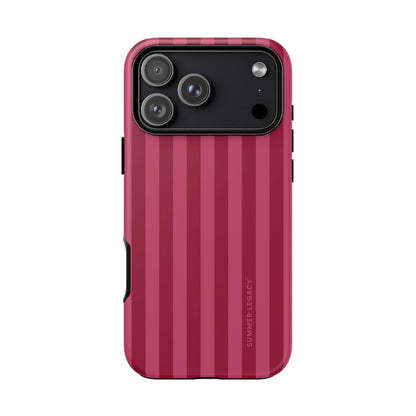 Berry Stripe iPhone Case