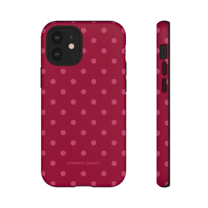 Berry Polka Dot iPhone Case
