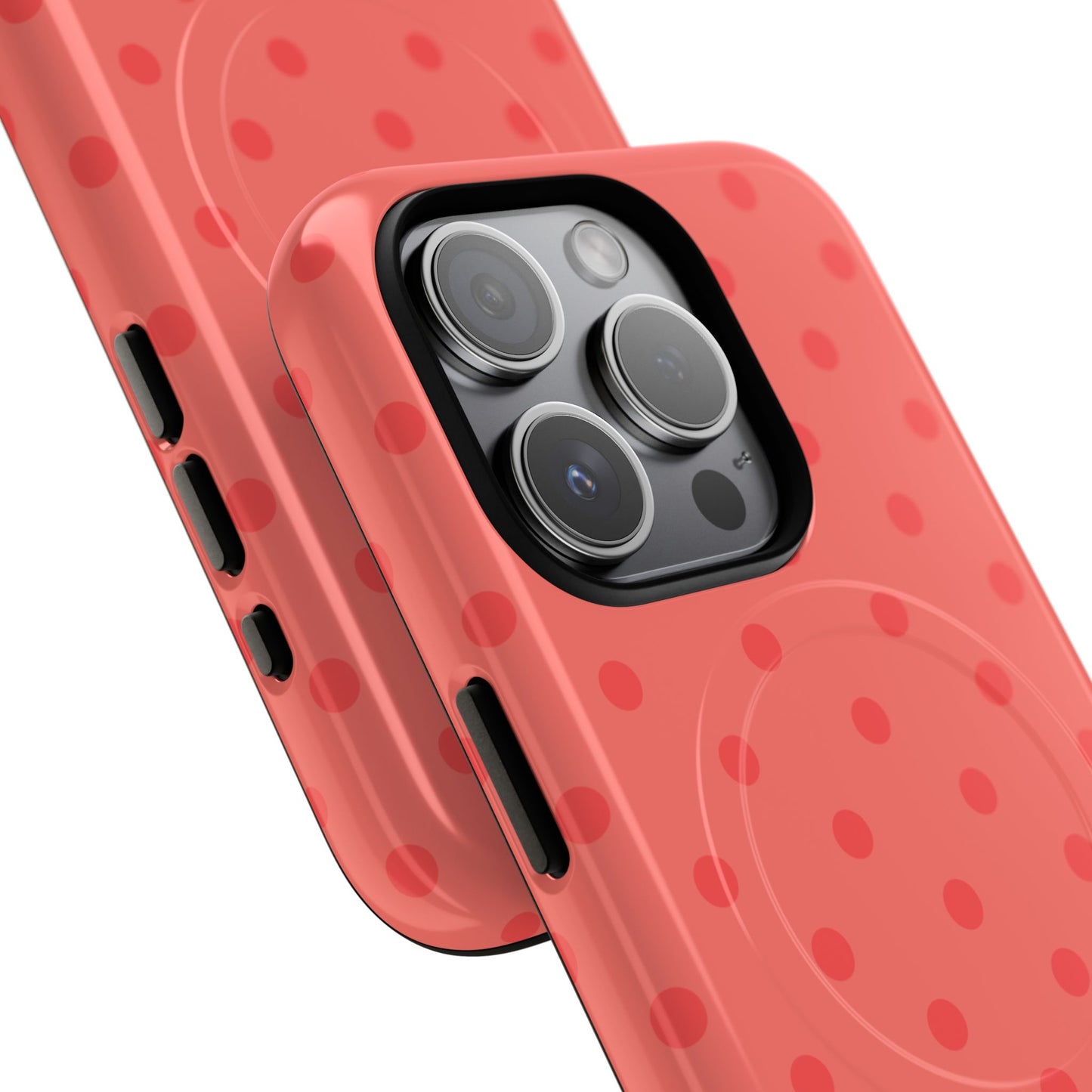 Coral Polka Dot MagSafe Case