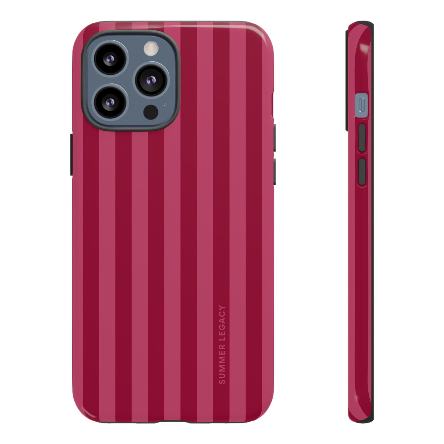 Berry Stripe iPhone Case