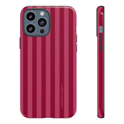 Berry Stripe iPhone Case