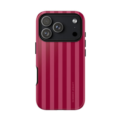 Berry Stripe iPhone Case