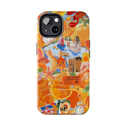 Orange Goldfish Collage iPhone Case