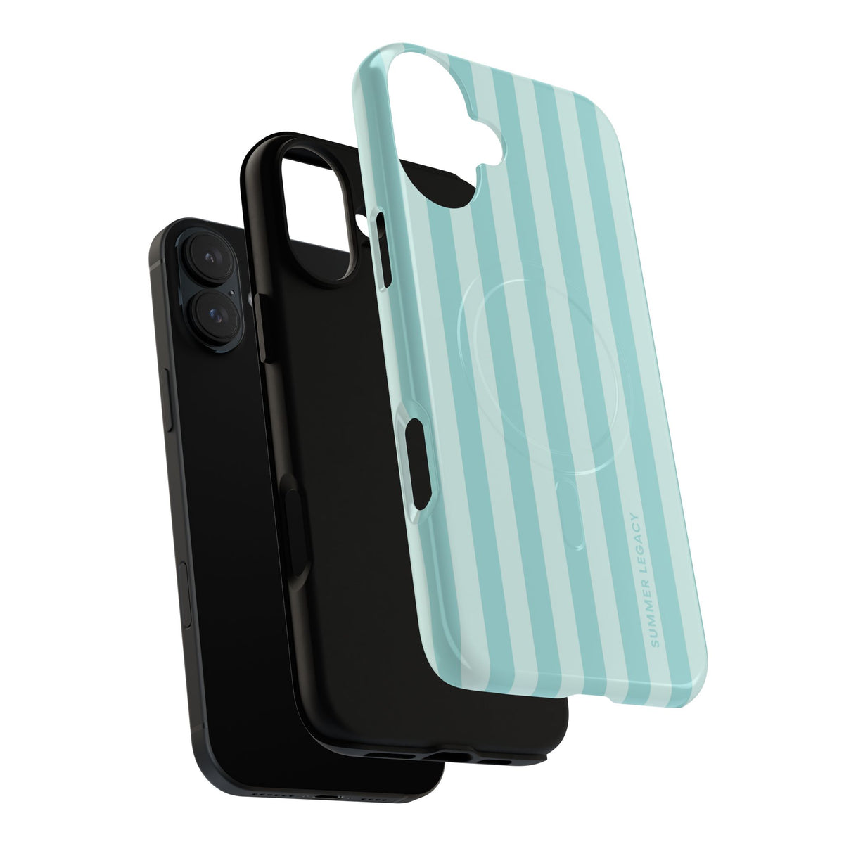 Teal Stripe MagSafe Case