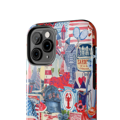 Red, White & Blue iPhone Case