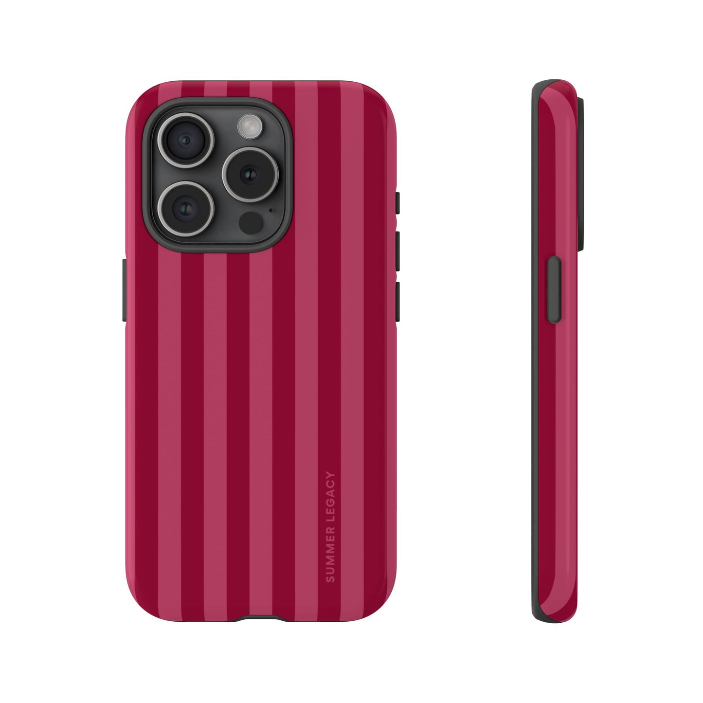 Berry Stripe iPhone Case