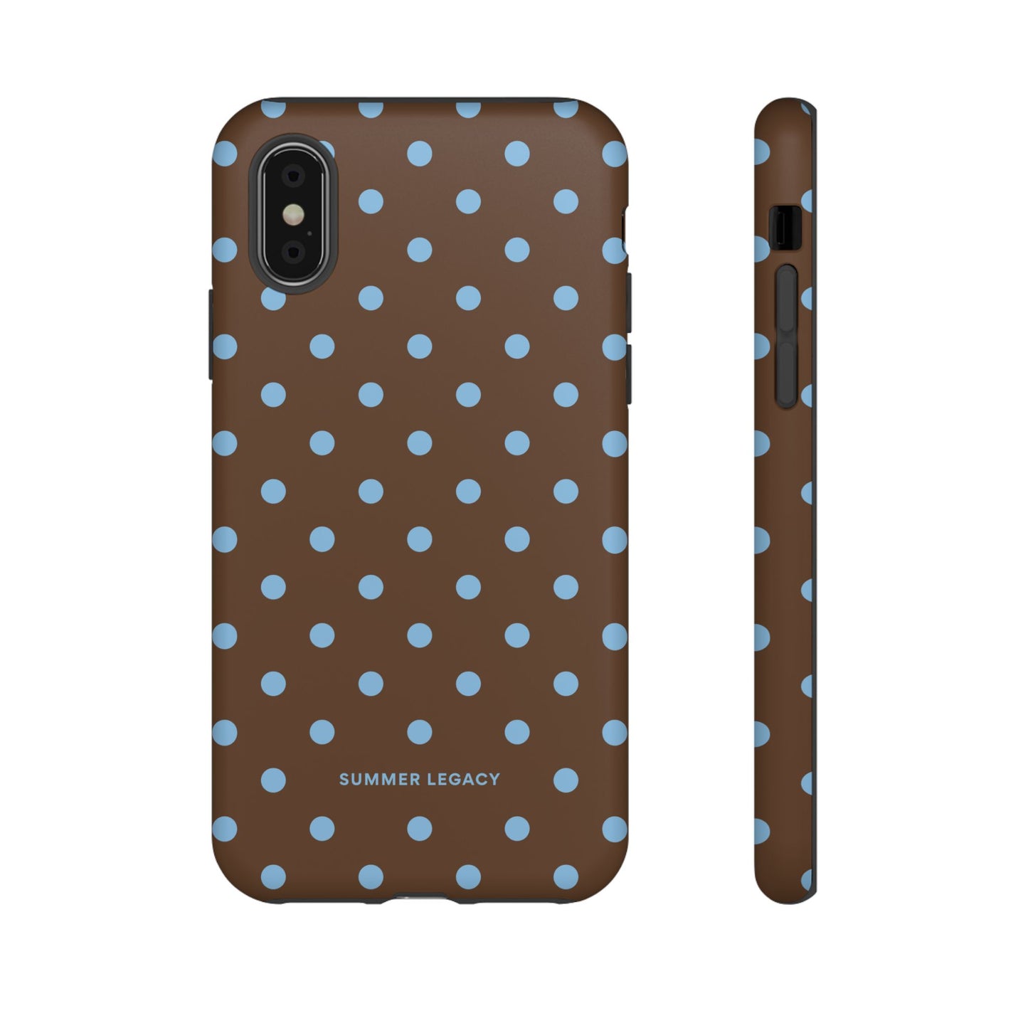 Mocha Polka Dot iPhone Case
