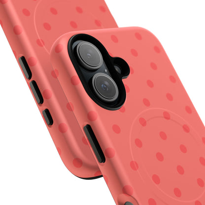 Coral Polka Dot MagSafe Case