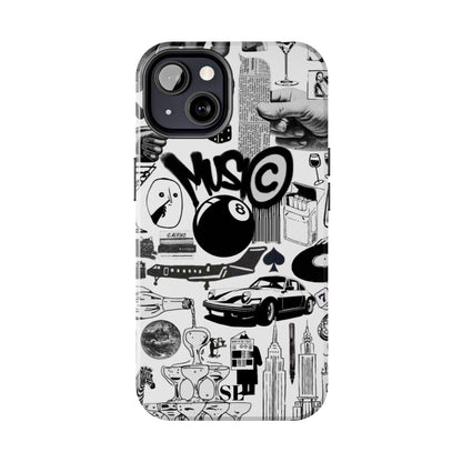 Black and White Collage iPhone Case