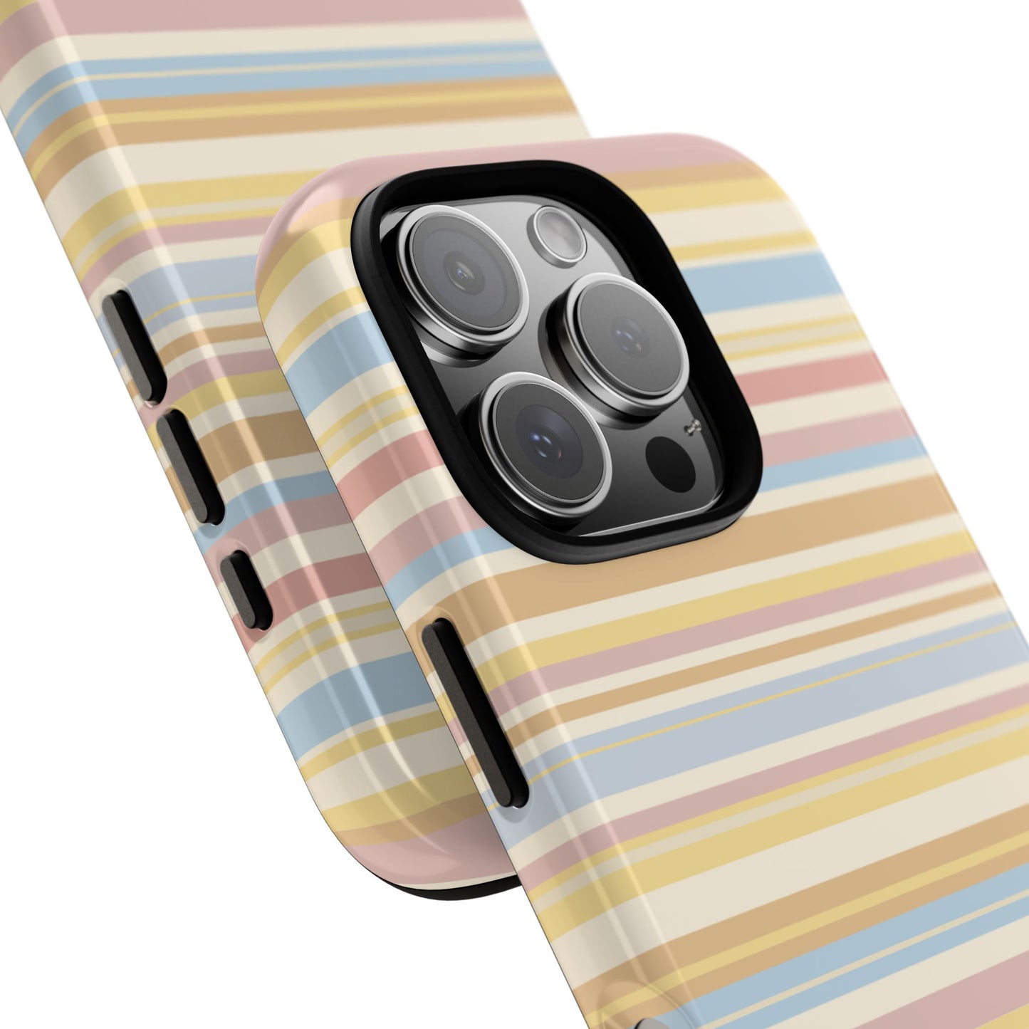 Lychee Multi-stripe iPhone Case