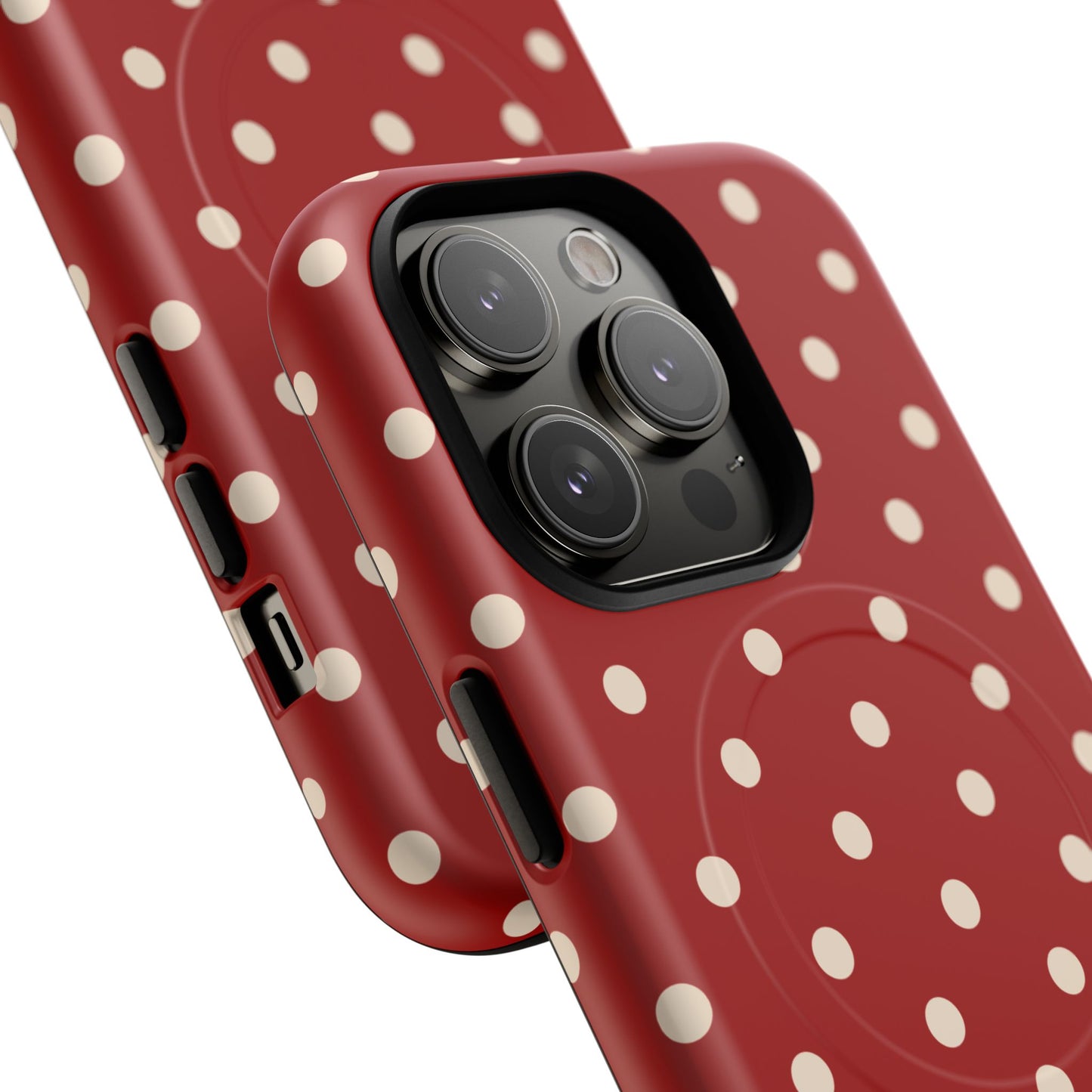 Crimson Polka Dot MagSafe Case
