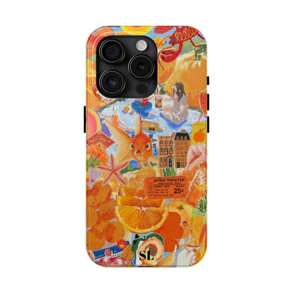 Orange Goldfish Collage iPhone Case