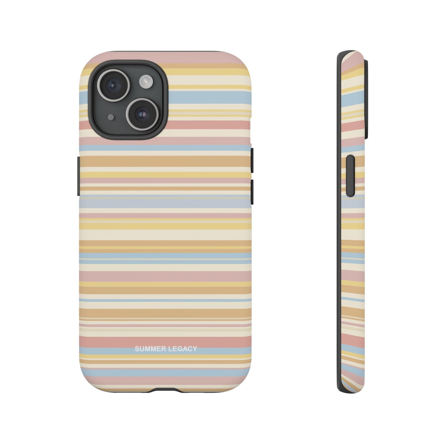 Lychee Multi-stripe iPhone Case