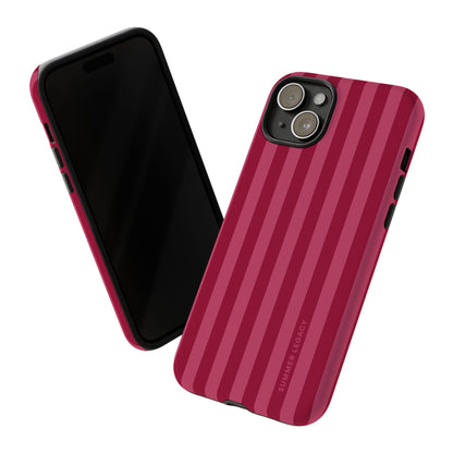 Berry Stripe iPhone Case