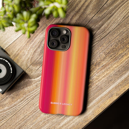 Amber Glow Ombre Stripe iPhone Case
