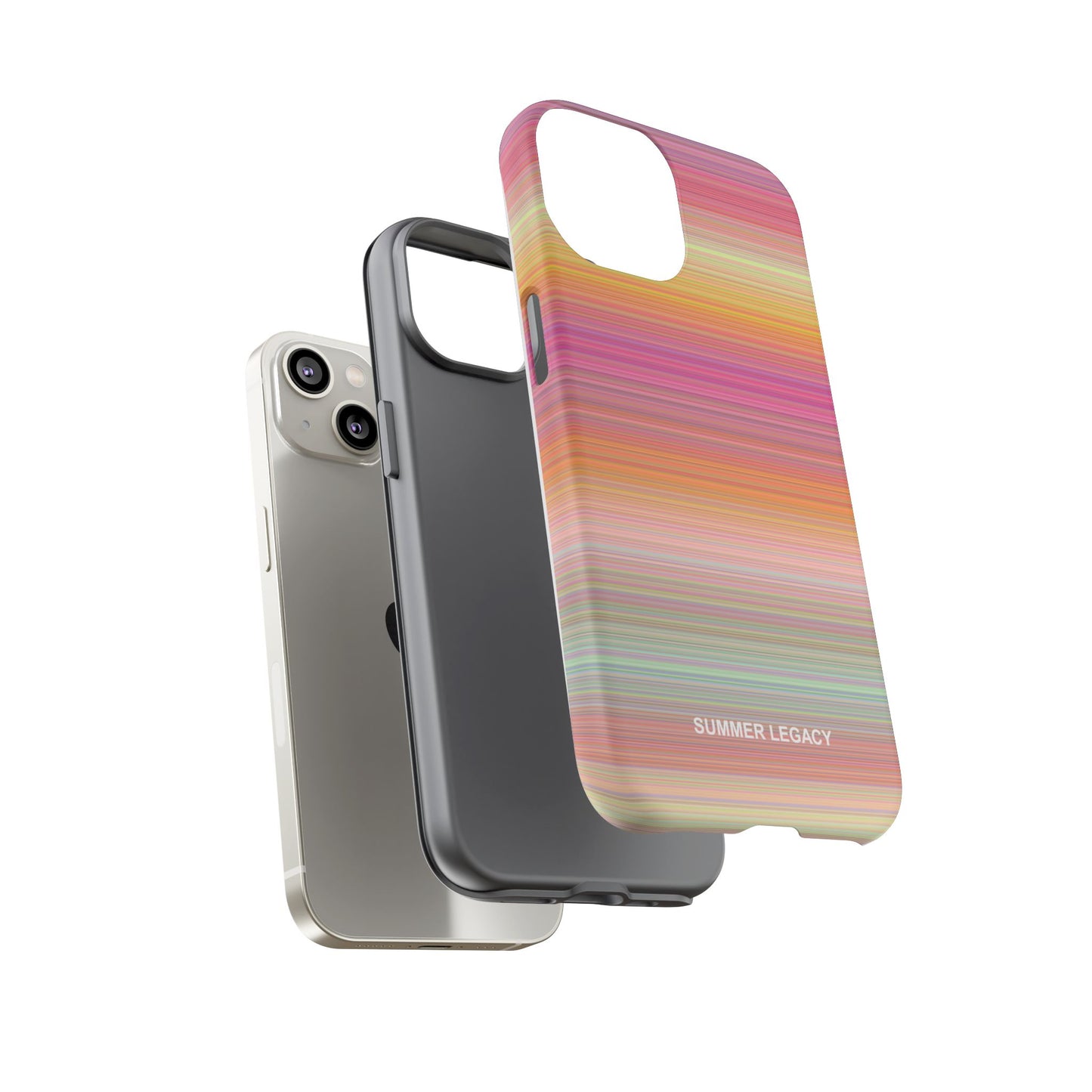 Champagne Ombre Stripe iPhone Case