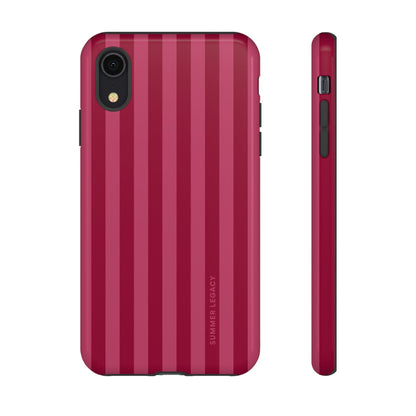 Berry Stripe iPhone Case