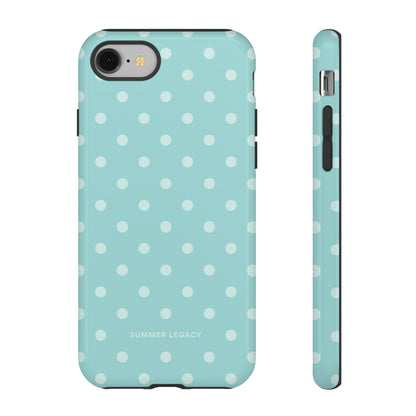 Teal Polka Dot iPhone Case