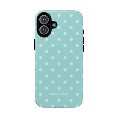 Teal Polka Dot MagSafe Case
