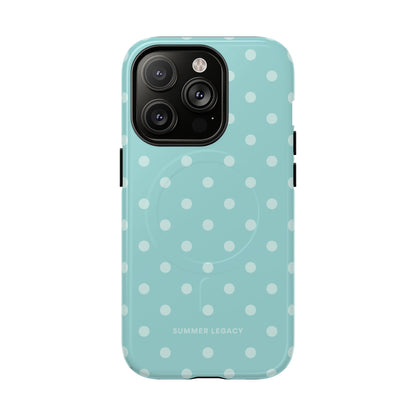Teal Polka Dot MagSafe Case