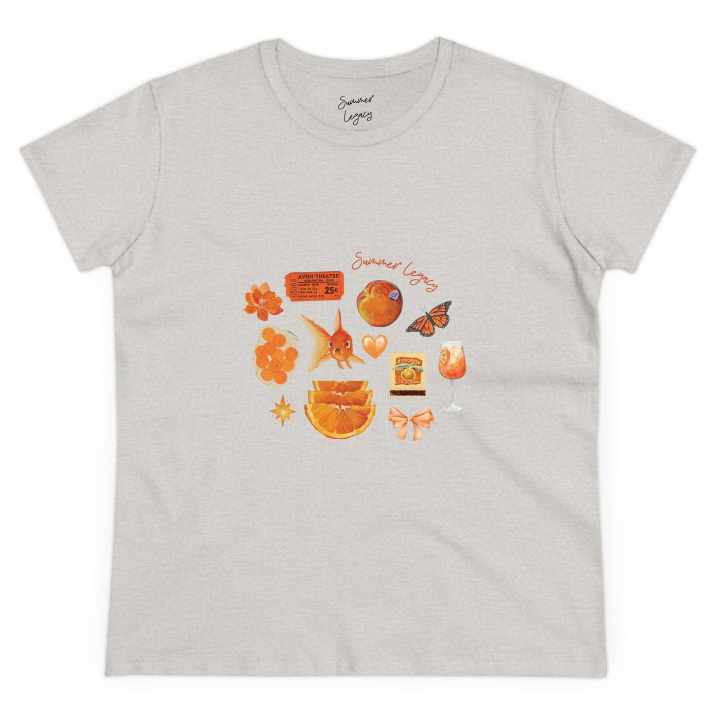 Orange Goldfish Collage Tee