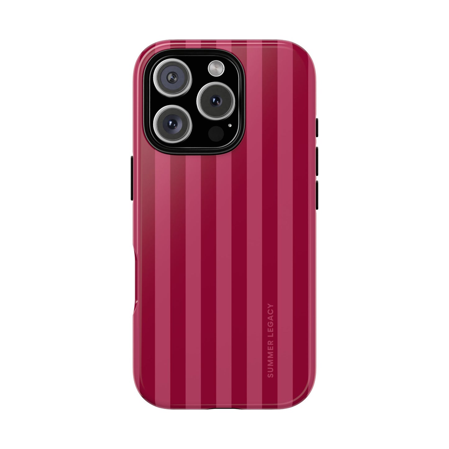 Berry Stripe iPhone Case