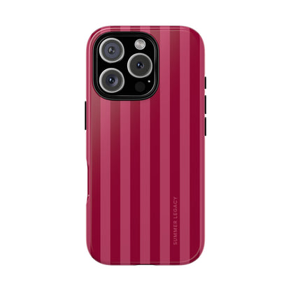 Berry Stripe iPhone Case