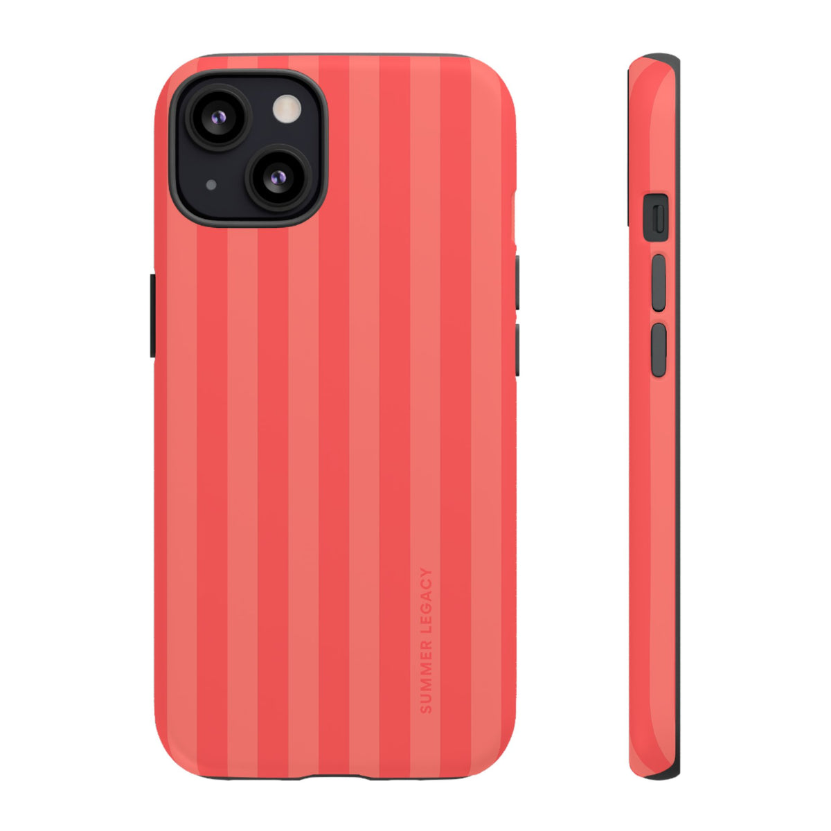 Coral Stripe iPhone Case