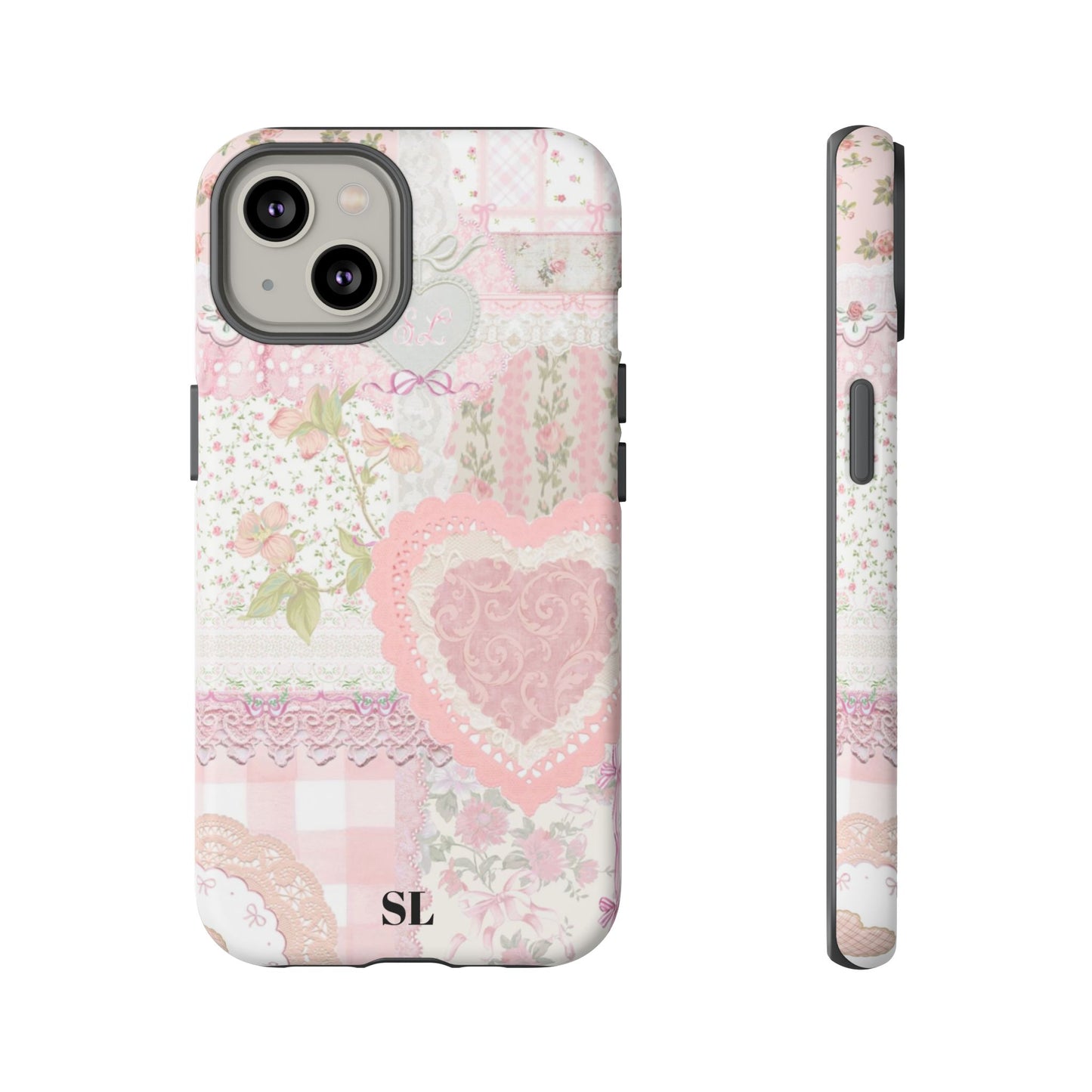 Blushing Floral Patchwork iPhone Case