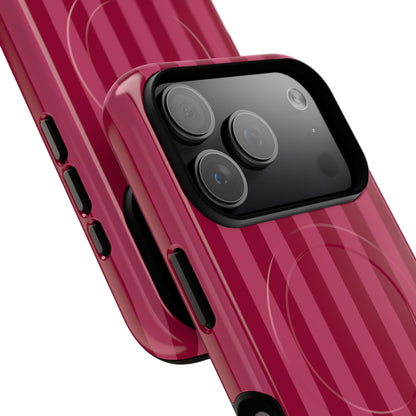 Berry Stripe MagSafe Case