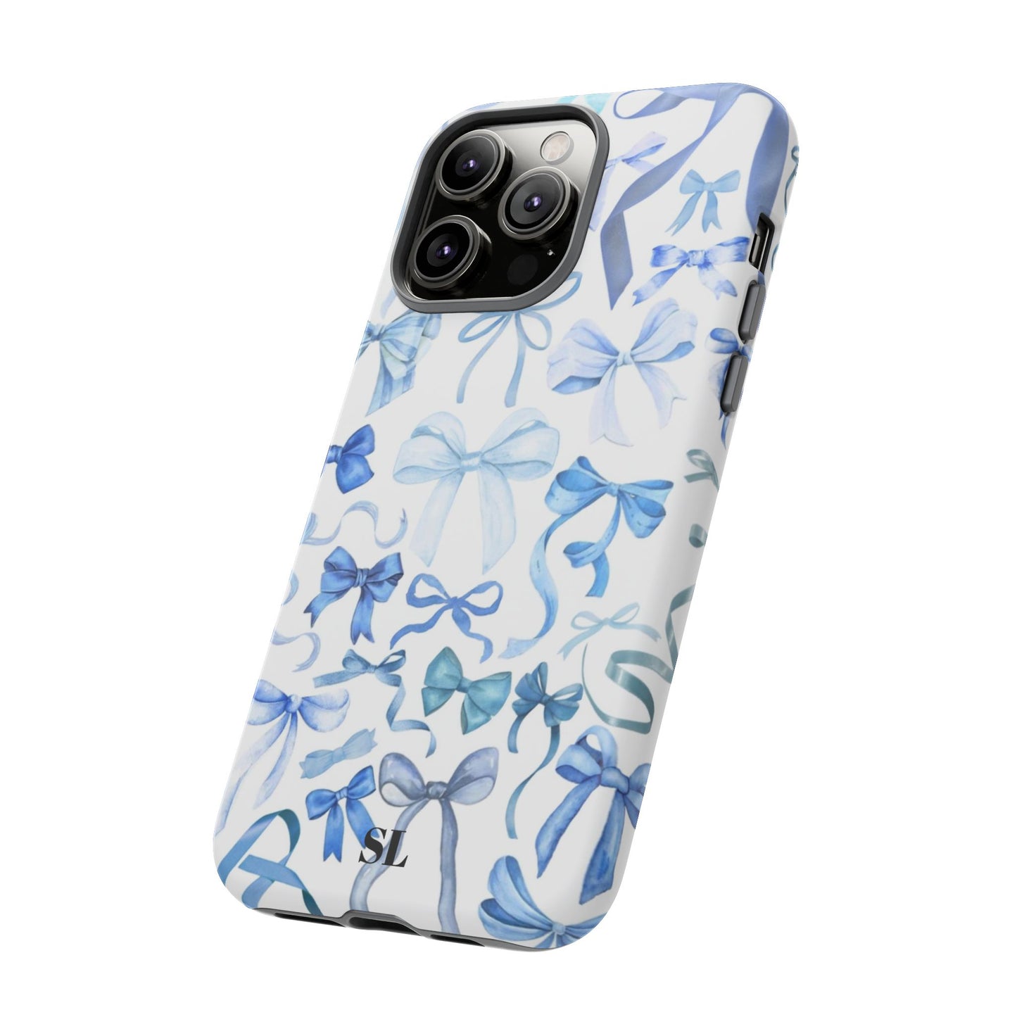 Blue Bows iPhone Case