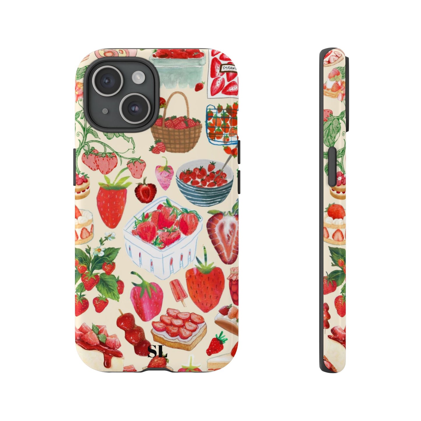 Strawberry Collage iPhone Case