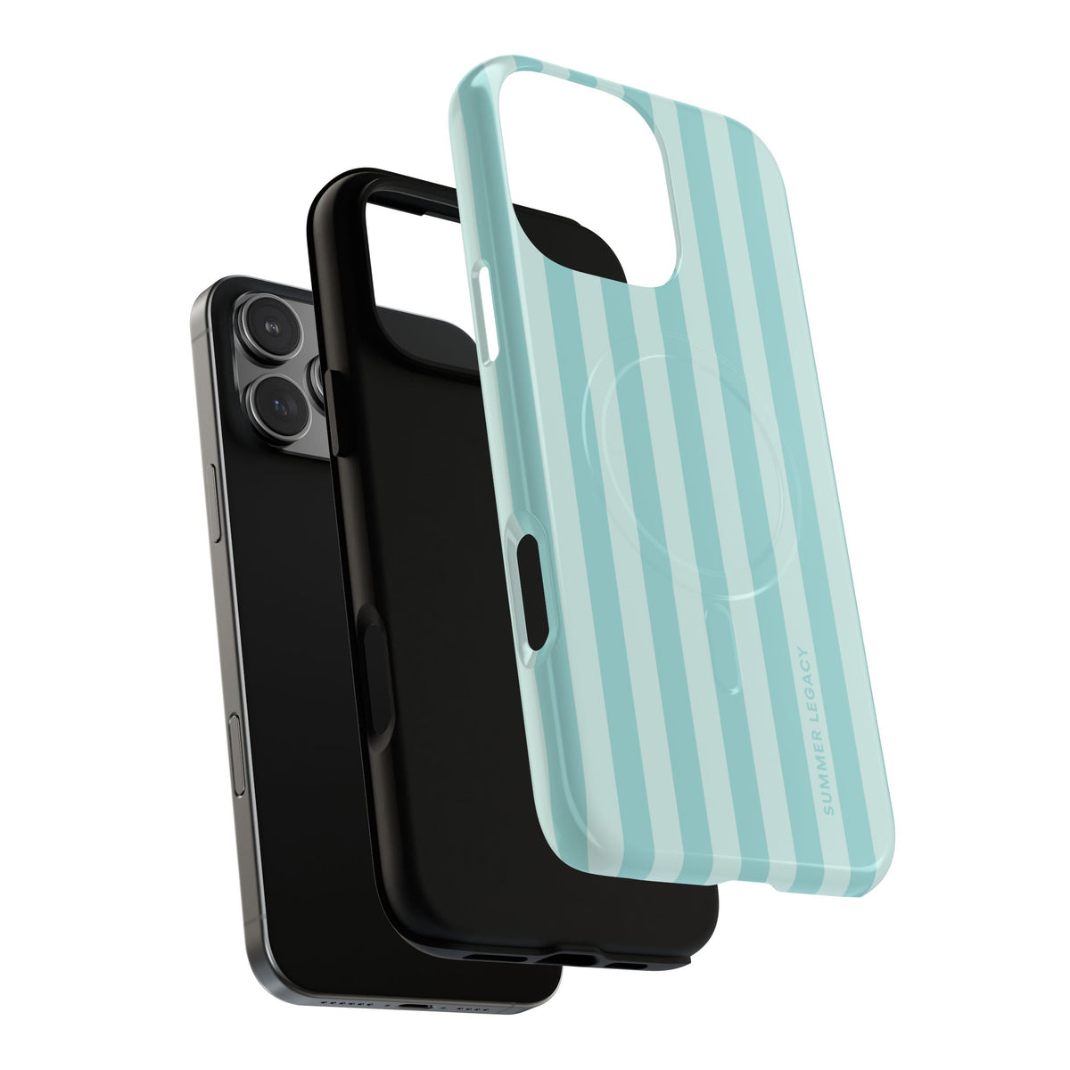 Teal Stripe MagSafe Case